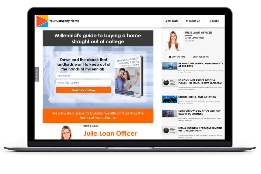 LO SocialBot Lead Pages